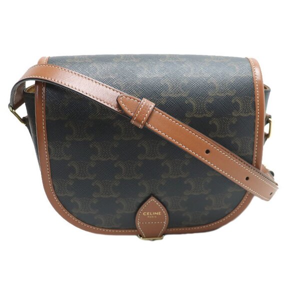 CELINE Brown Shoulder Bag - Picture 1 of 8